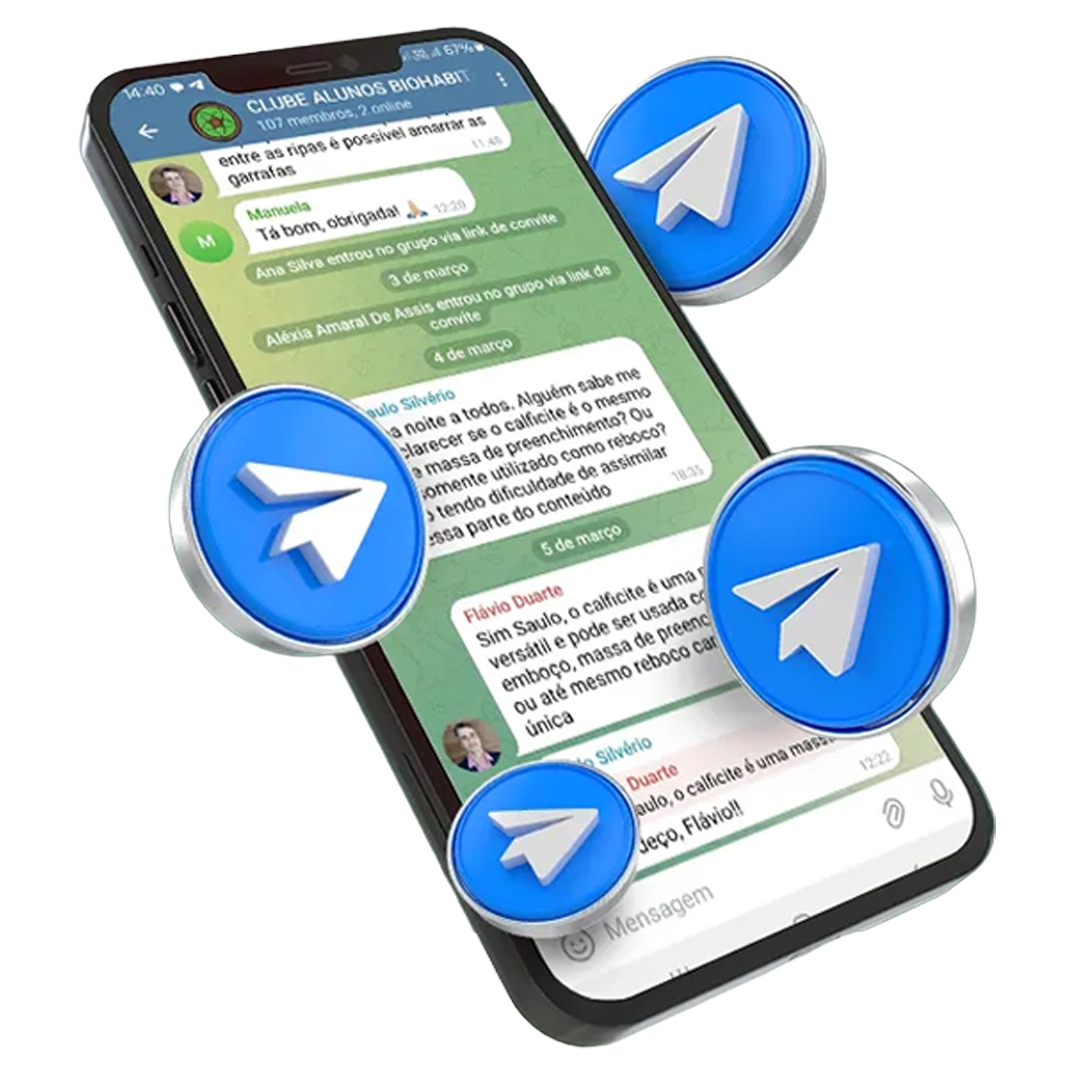 Comunidade no Telegram para alunos